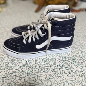 Navy Blue Vans Sk8 Hi